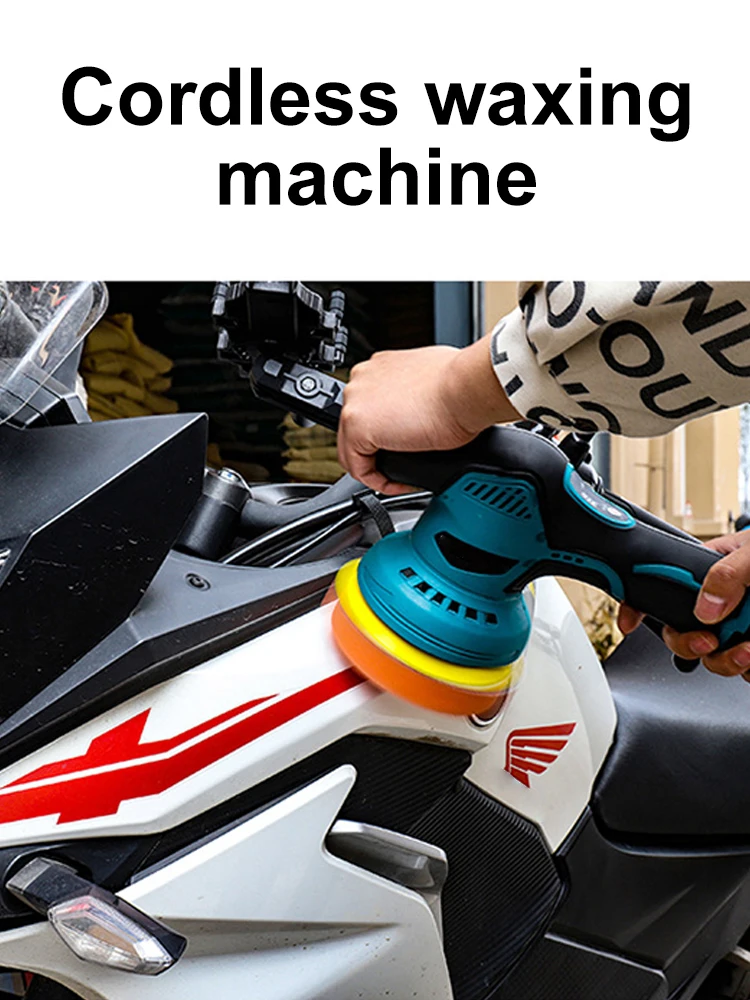 

Polishing Machine For Car 12V Cordless Polisher 8 Gears Automotive Electric Waxing Repairing 125mm Dia Round Sanding Machine