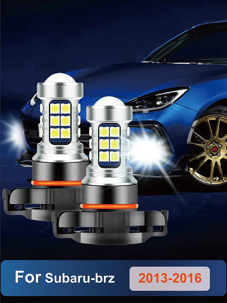 2PCS LED Car Front Fog Light Lamps 2504 PSX24W 12276 Bulbs For Subaru BRZ2013 2014 2015 2016