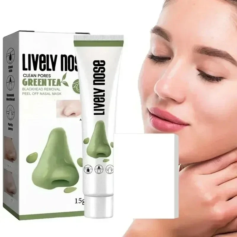 Krem do usuwania zaskórników z nosa, zwężający pory, naturalny roślinny preparat do oczyszczania porów, głęboka maska do czyszczenia nosa, pielęgnacja skóry twarzy.