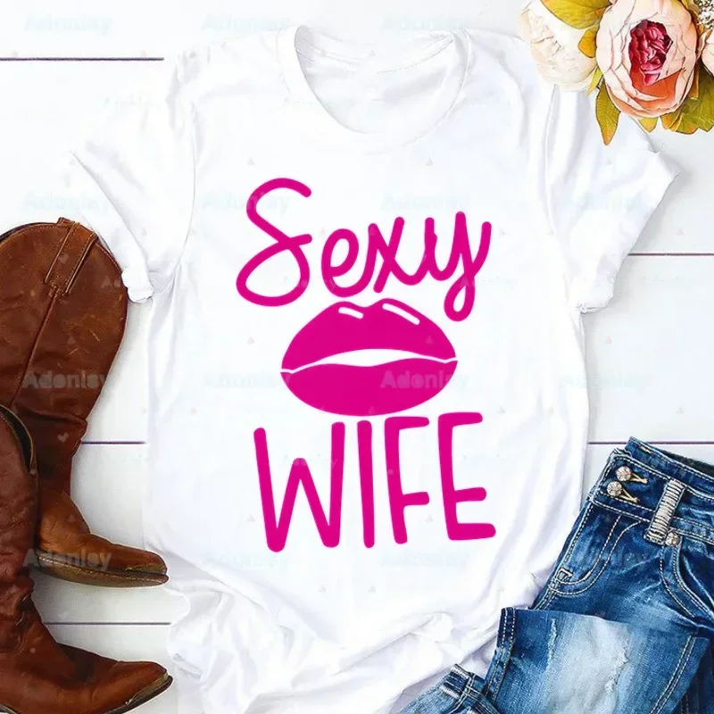 

I Love My Hot Wife T ShirtMan 90s Graphic T-shirt Harajuku Tops Tee Cute Short Sleeve Tshirt Female Tshirts