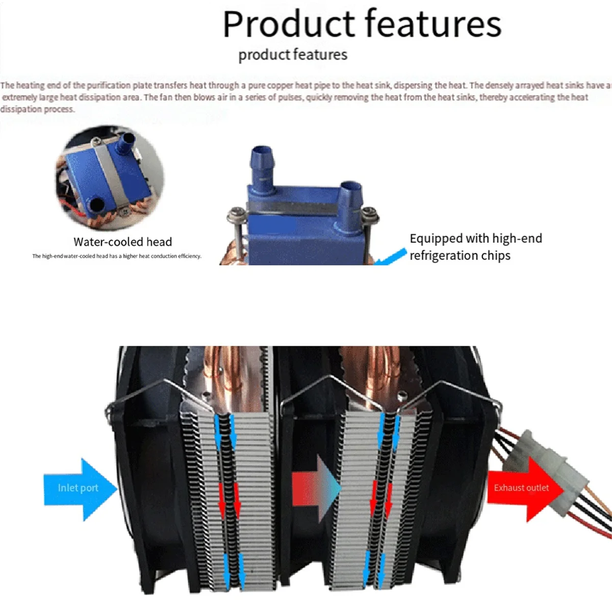 

2025+ 120W Aquarium Cooler Fishbowl Water Chiller Aquarium Fish Tank Cooler Peltier Sensor Fan Water Cooler Aquarium Chiller