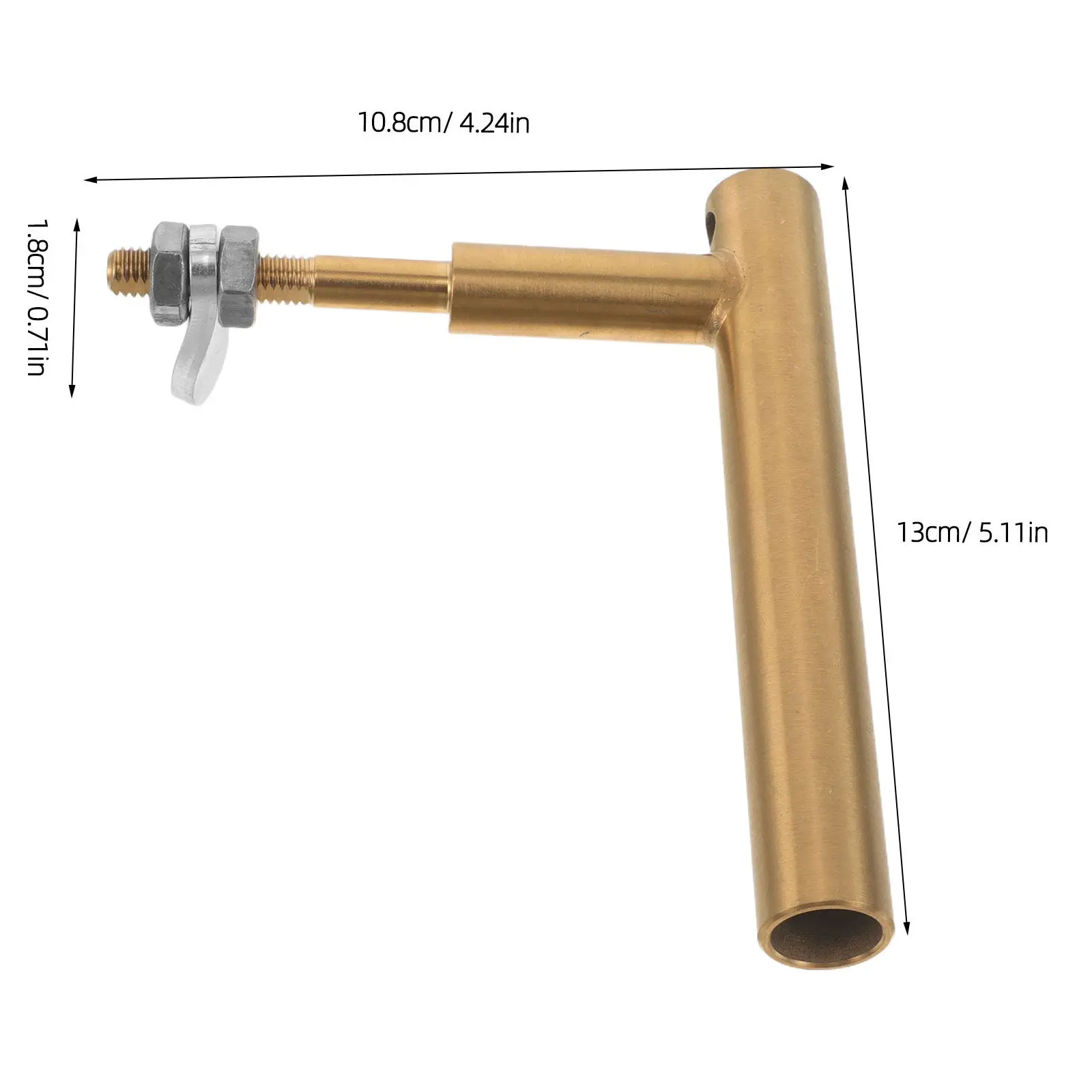 Stainless Steel Fireplace Handle Replacement – M8 Thread, Heat-Resistant Stove Door Pull Grip Hardware