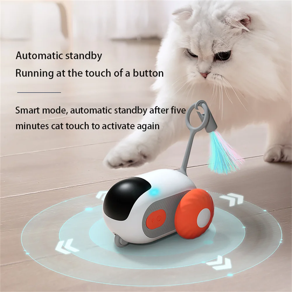 Remote Control Interactive Cat Toy Intelligent Automatic Electric Smart Sports Self-moving Balance Interactive Car Cat Toys