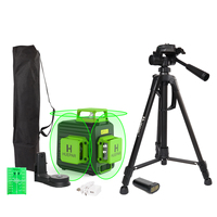 Huepar 12 Lines Laser level  B03CG with Tripod  Horizontal and Vertical Cross Lines with 360°Auto Self-Leveling Laser Tools