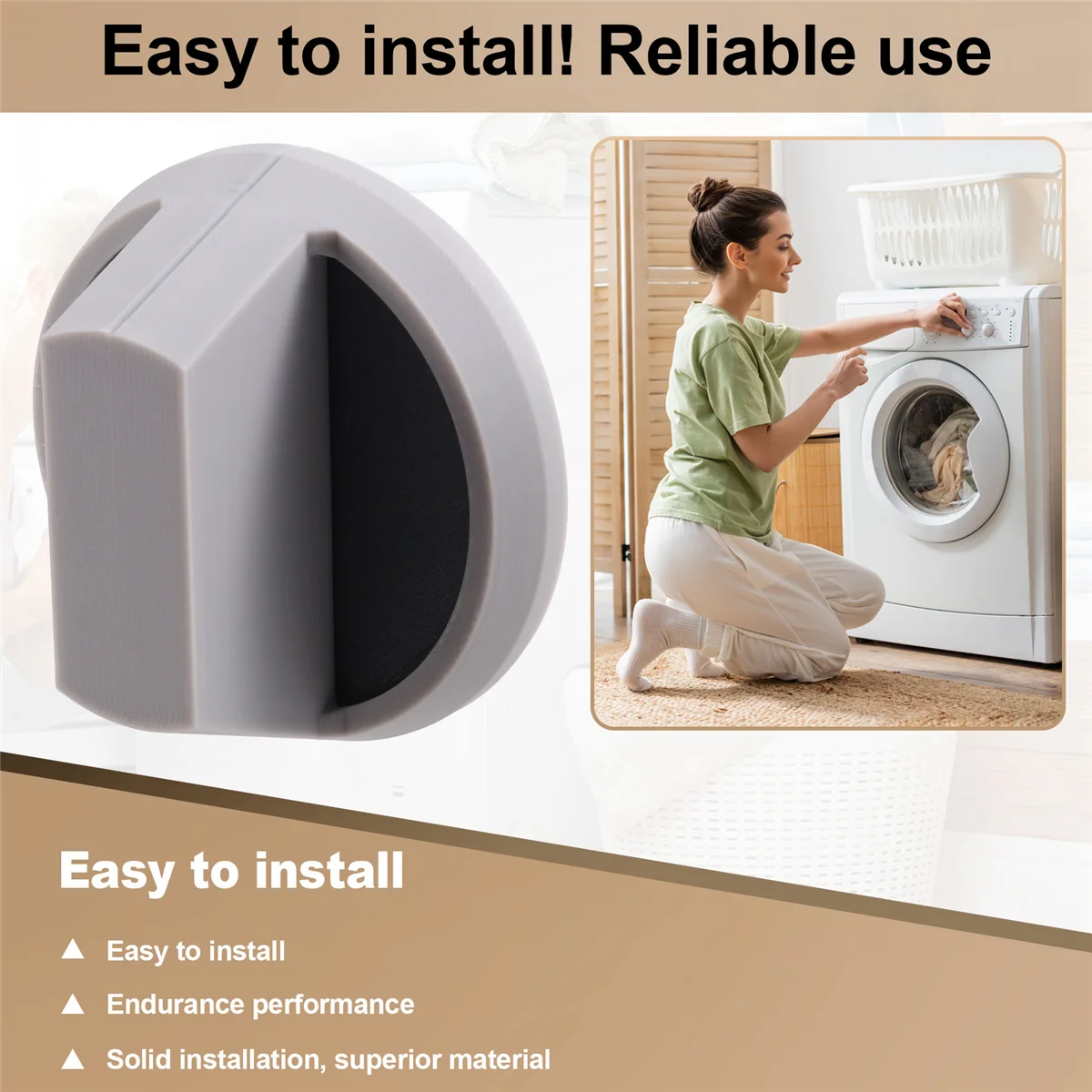 BAAQ 2pcs Laundry Systems 803119P Knob Assembly,Washing Machine Temperature Knob Replace AP5619372,2813209 ,803119