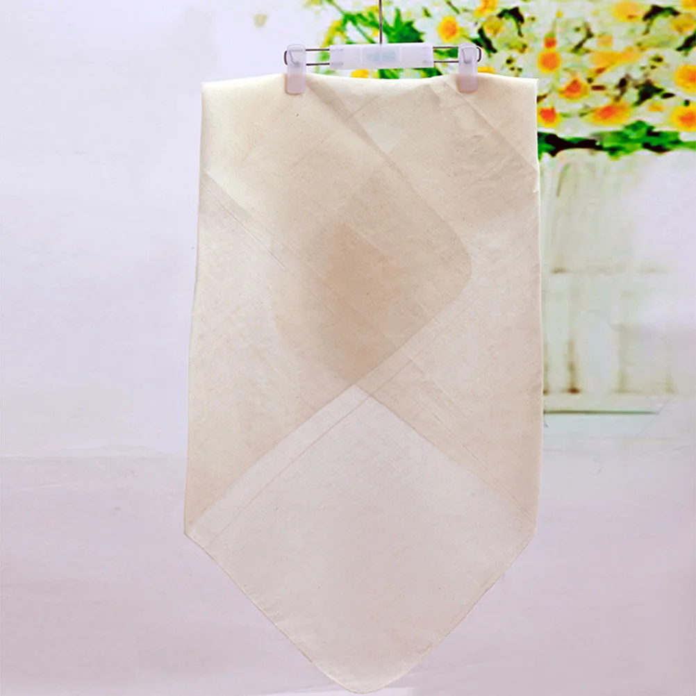 

6Pcs Cheesecloth Unbleached Pure Cotton Fabric High Temperature Resistance Fine Reusable Strainer for Cooking Squeezing Juice