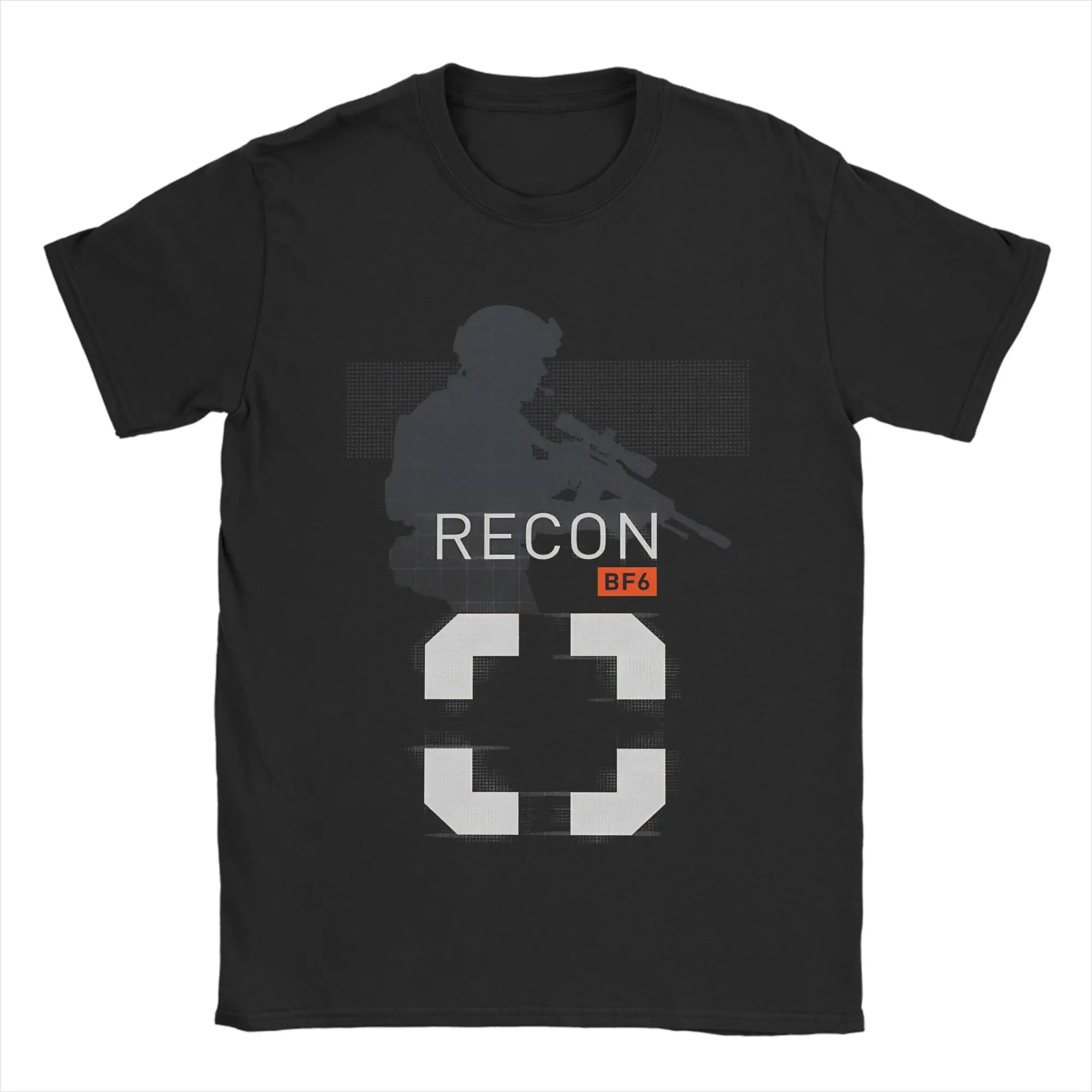 Vintage T Shirt Battlefield 6  Recon Class Emblem  Cotton T Shirts  Trending Tee Shirt for Men Summer Aesthetic Casual Clothing