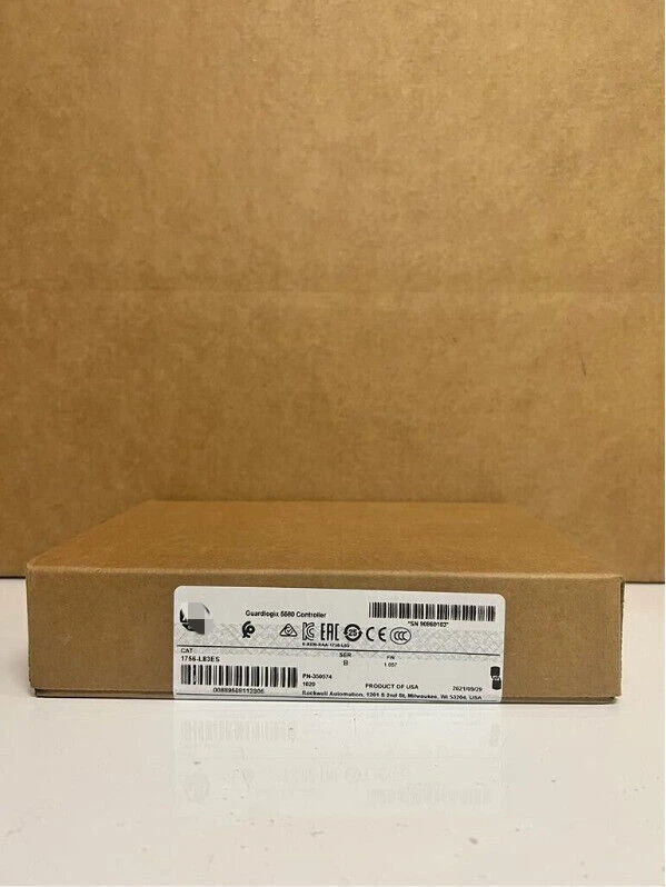 New 2021 1756-L83ES Guardlogix 5580 Controller Ser B FW 1.057