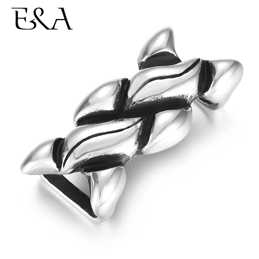 Stainless Steel Punk Slide Bead Armor Slider Charms Fit 12*6mm Flat Leather Cord Bracelet DIY Men Jewelry Making Supplies