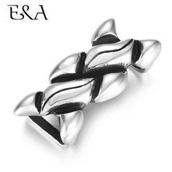 Stainless Steel Punk Slide Bead Armor Slider Charms Fit 12*6mm Flat Leather Cord Bracelet DIY Men Jewelry Making Supplies