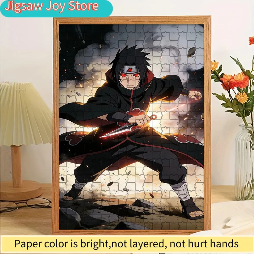 

Anime Uchiha Shisui Akatsuki Kunai Battle Scene Paper Jigsaw Puzzle, Premium Thick Paper Material, HD Explosive Smoke & Spark Ef