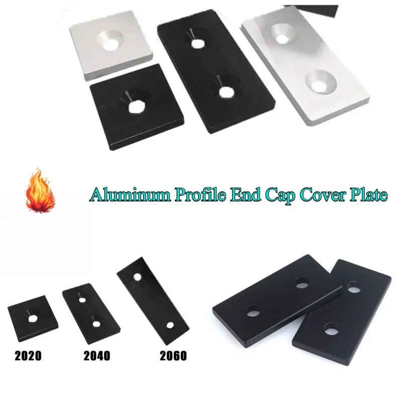 Aluminum Profile End Cap Cover Plate European Standard Profile Fittings for 2020 2040 3030 3060 4040 4080 6060 Aluminum Profiles