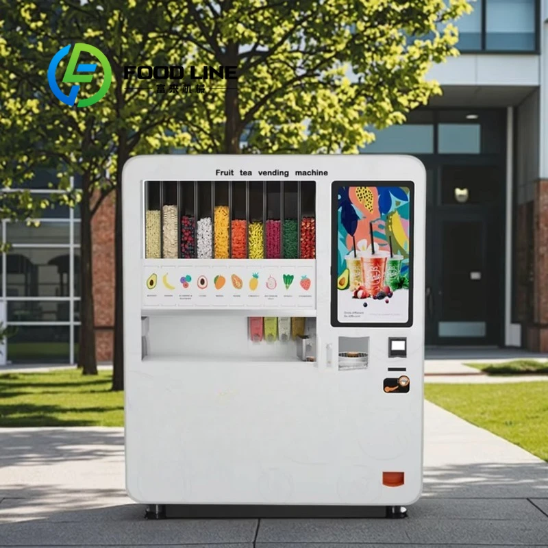 Self Service Smoothie Vending Kiosk Multi Flavor Frozen Drink Dispenser For Amusement Park Zoo And Entertainment Center