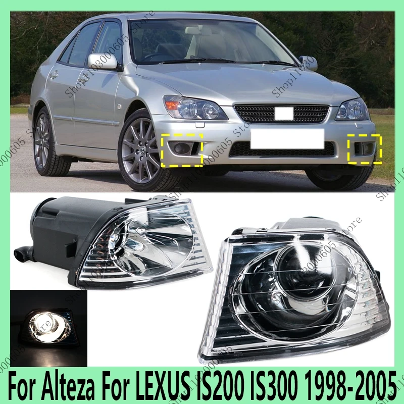 

For Alteza For LEXUS IS200 IS300 1998-2005 Car External Front Bumper Fog Light Reflector Grille Daytime Running Light No Bulb