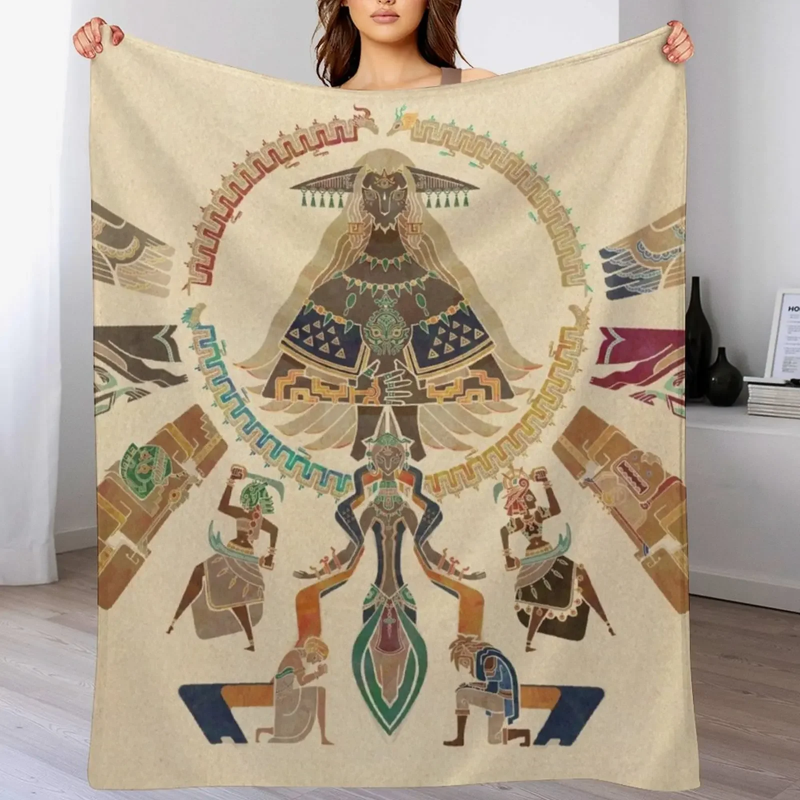 The first king of Hyrule Throw Blanket Soft Plush Blanket as Housewarming Gift