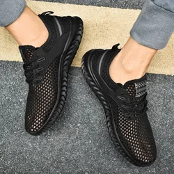 Men's and Women's Fashionable Sports Shoes, Breathable and Lightweight Casual Tennis Shoes, Hollow Mesh Men's Running Shoes
