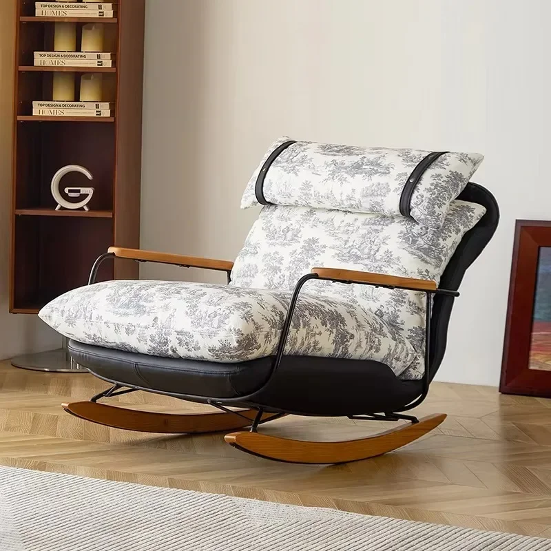 Modern simple wooden leisure chair eco-friendly fabric soft memory foam living room bedroom dining room home office outdoor