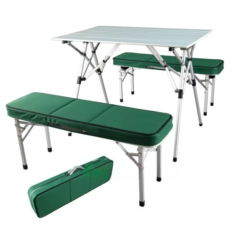 

Outdoor Suitcase Aluminum Folding Picnic Table with 4 Seats
