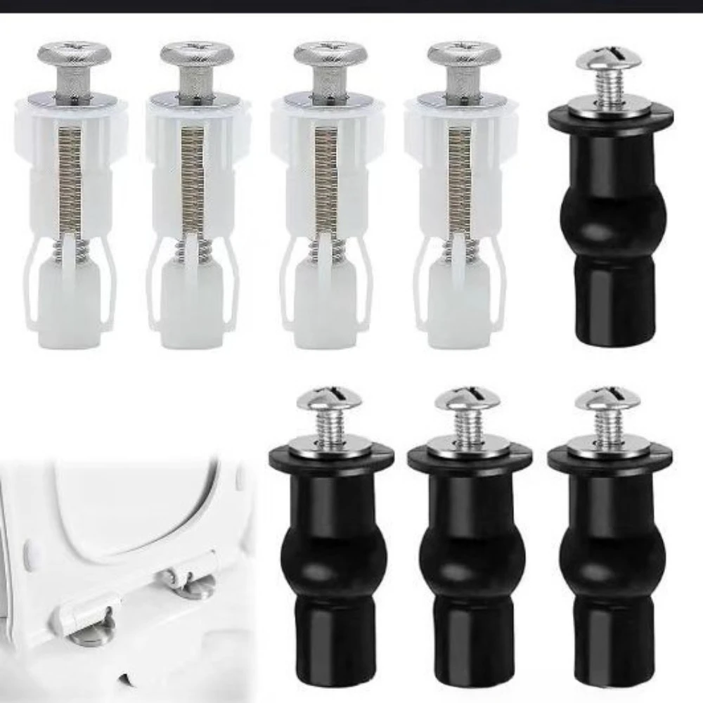 Expansion Screw Toilet Seat Top Fix Seat Hinge Hole Fixings Well Nut Screw Rubber Back To Wall Toilet Cover Accessories