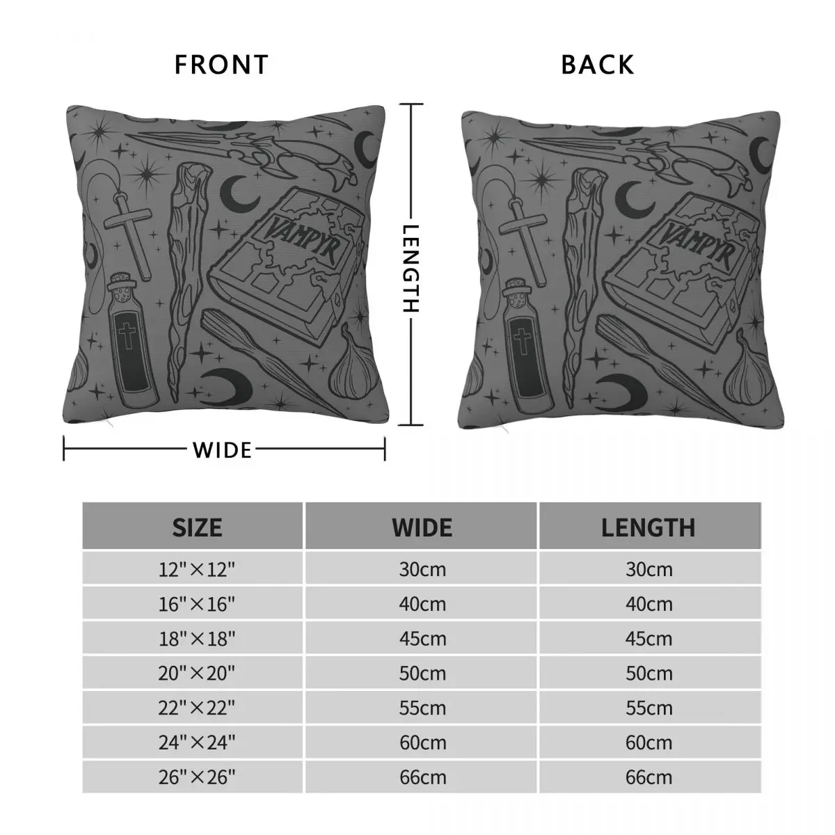 Buffy The Vampire Slayer Weapon Square Pillowcase Polyester Linen Velvet Printed Decorative Pillow Case Room Cushion Cover 18