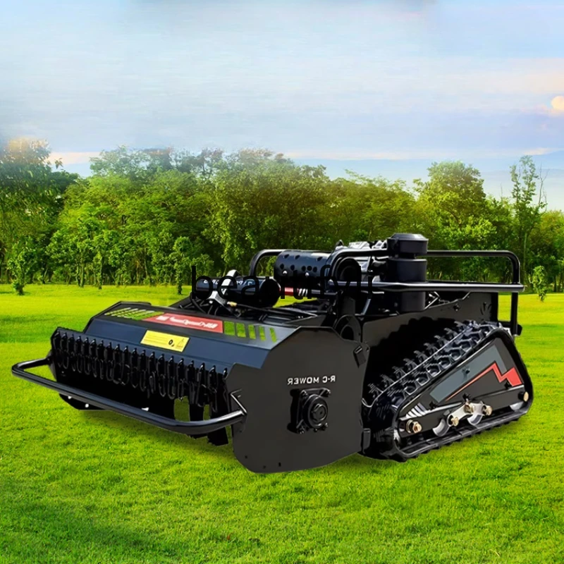 

Remote Control Lawn Mower Crawler All-Terrain Weed Eater Electric Small Automatic Four-Wheel Drive