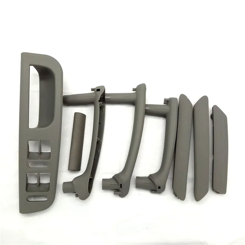 

AADD-8Pcs Grey Interior Door Pull Handle Window Control Panel For VW Passat B5 98-05 High quality leather paint