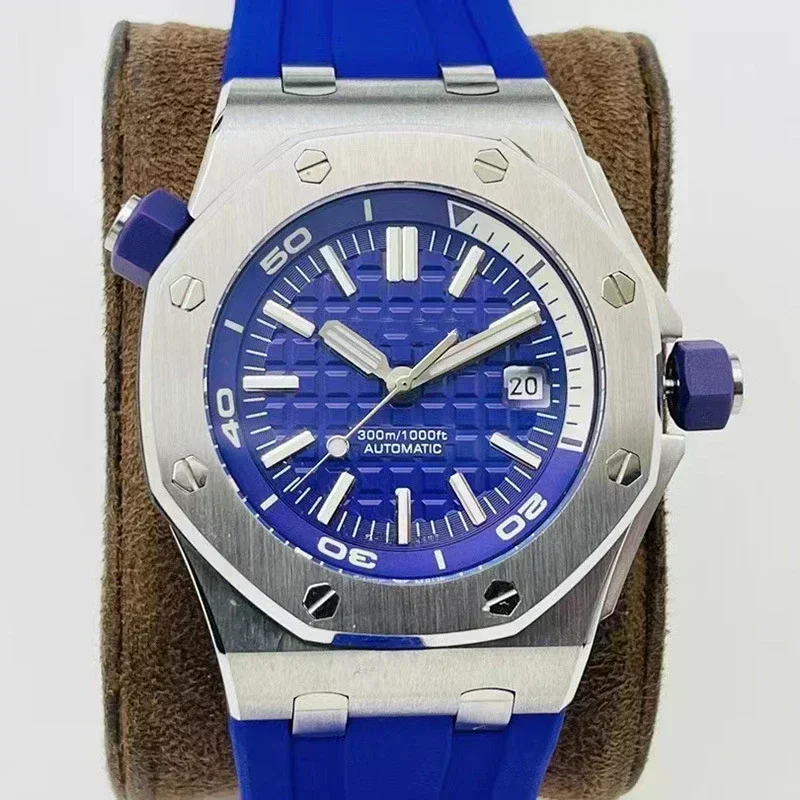 2025 امنح علبة هدايا جميلة سلسلة جديدة من أوف شور رويال أوك حركة ميكانيكية أوتوماتيكية بالكامل للرجال فاخرة ومتميزة