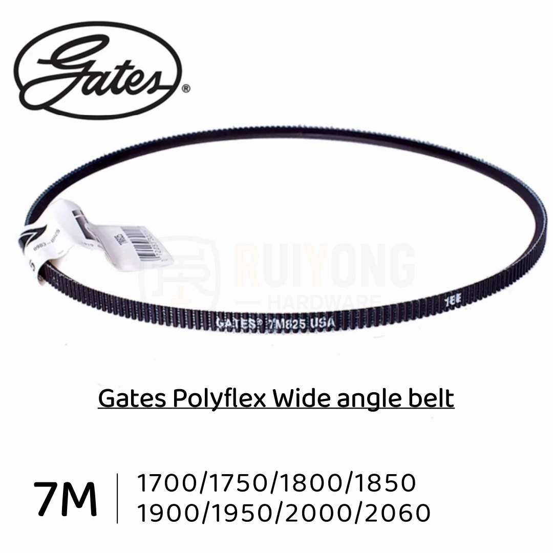 

Gates Polyflex Wide angle belt 7M1700/7M1750/7M1800/7M1850/7M1900/7M1950/7M2000/7M2060mm