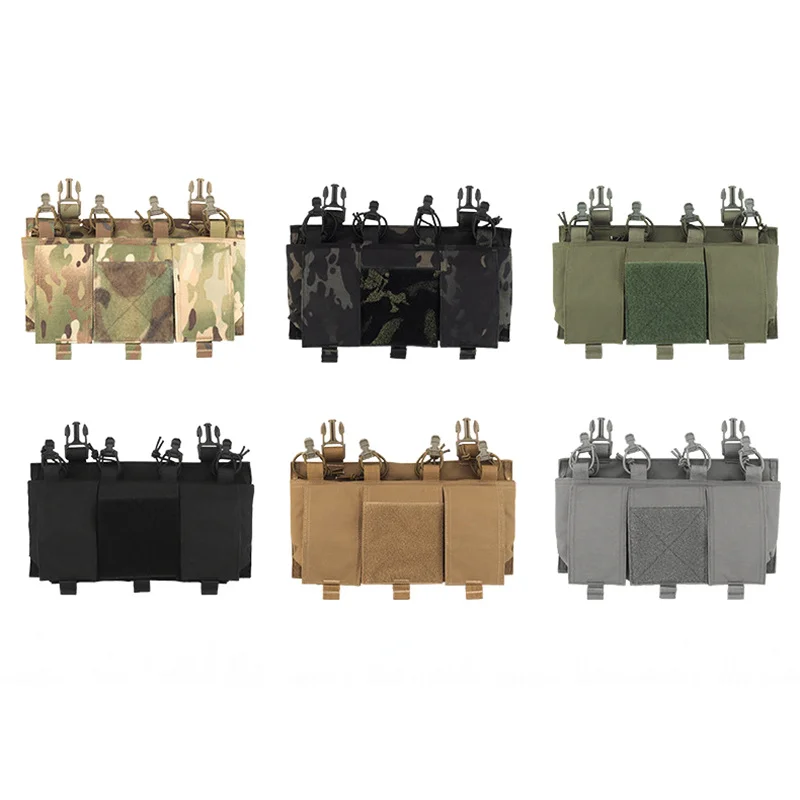 Imagem -06 - Airsoft Caça Colete Acessórios Bolsa Tático Quad 5.56 Colete Airsoft 15 Mag Painel Frontal Cartaz Rápido Dot Doff Cabo de Choque