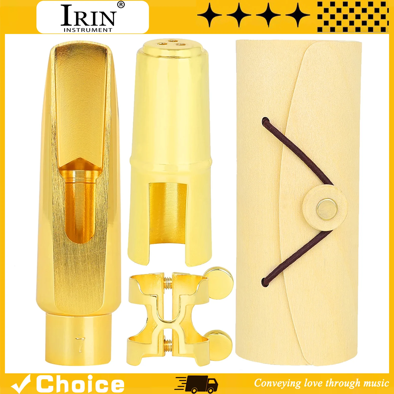 

7C Alto Saxophone Mouthpiece Premium Sax Metal Brass Mouth Pieces Saxophone Parts Woodwind Instrument Accessories