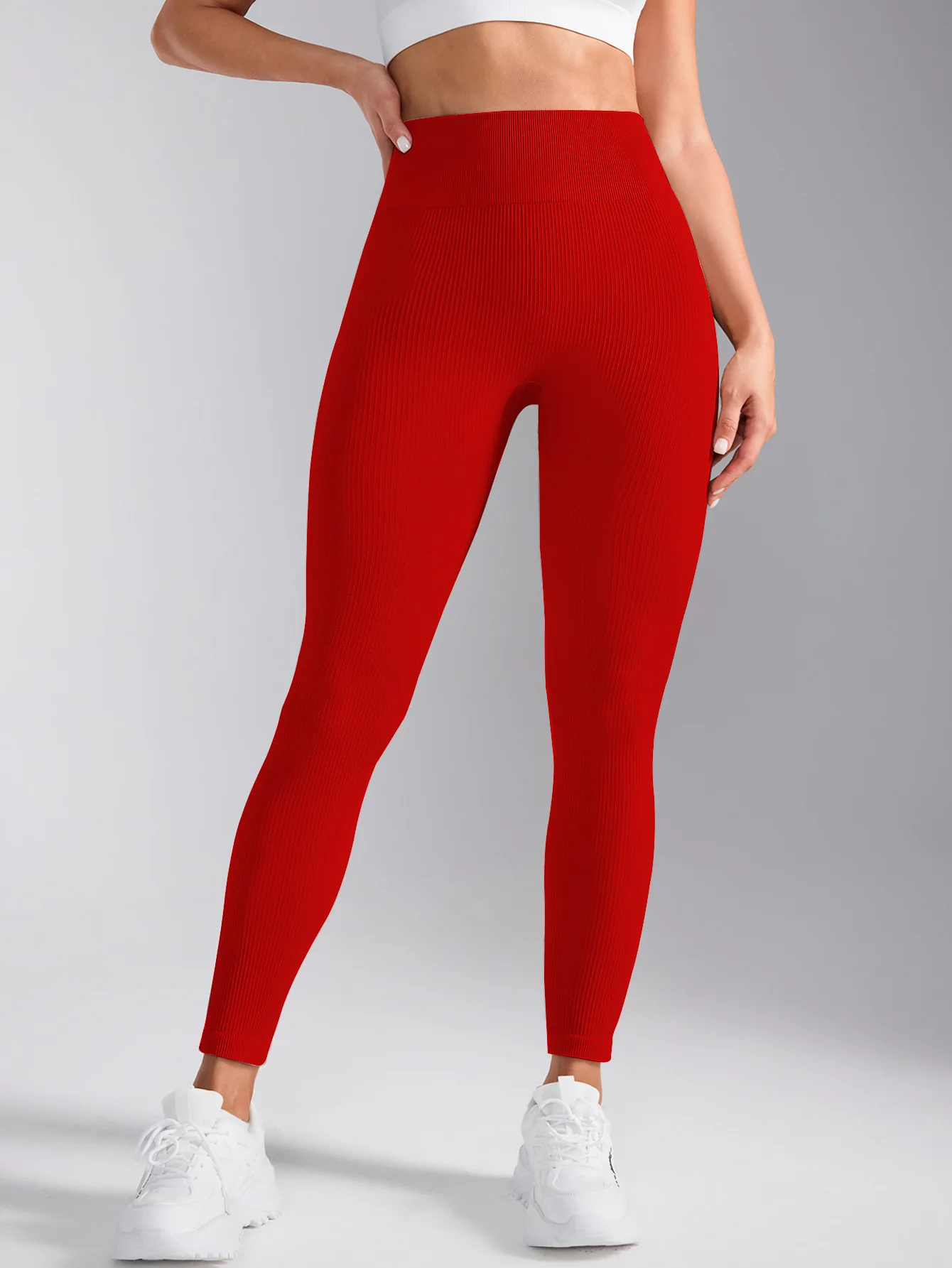 Zurück V-taille Yoga Leggings Frauen Nahtlose Dünne Hosen Gym Workout Laufen Sexy Butt Lift Sport Leggings Dehnbare Rippen hosen – Detail 26
