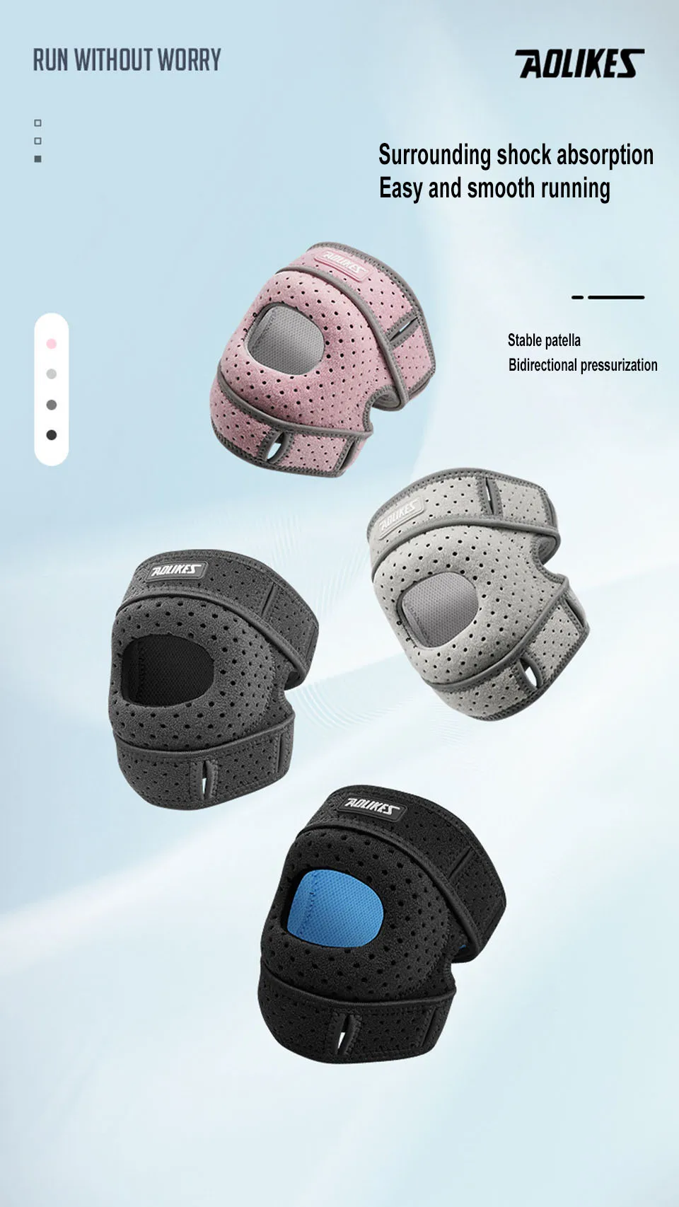 Aolikes 1pc Patella Knies tütze Knie kompression hülsens tütze für Frauen Männer Knies ch merzen Arthritis Schmerzen Sport Knies chutz Knies chützer – Detail 3
