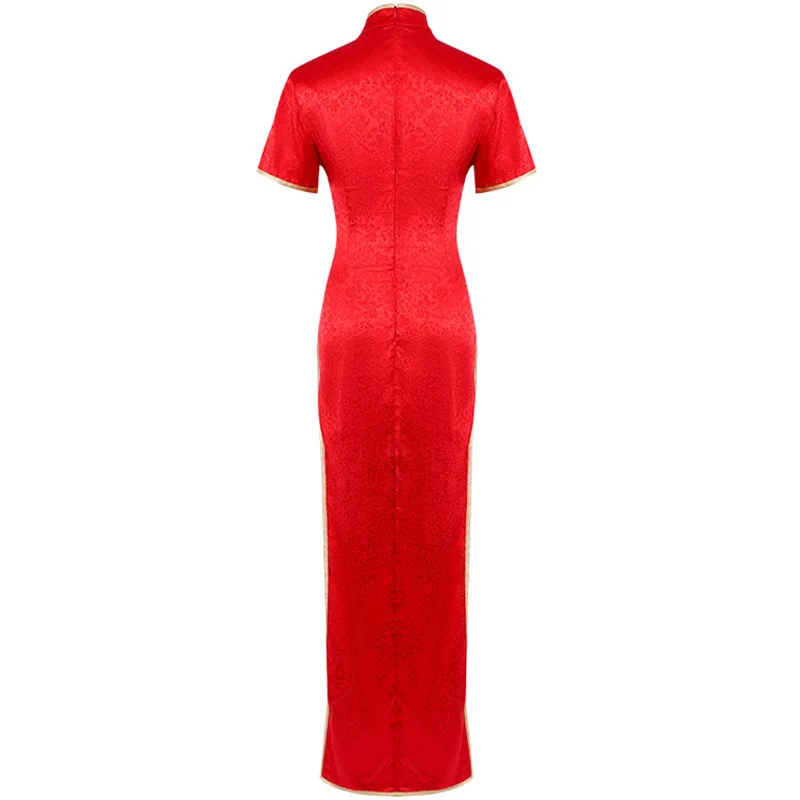 Rotes Qipao Cosplay Kostüm für Frauen Halloween Par ED Sle Chain Saw Man Thema Chinesische traditionelle Kleidung Fem Faion