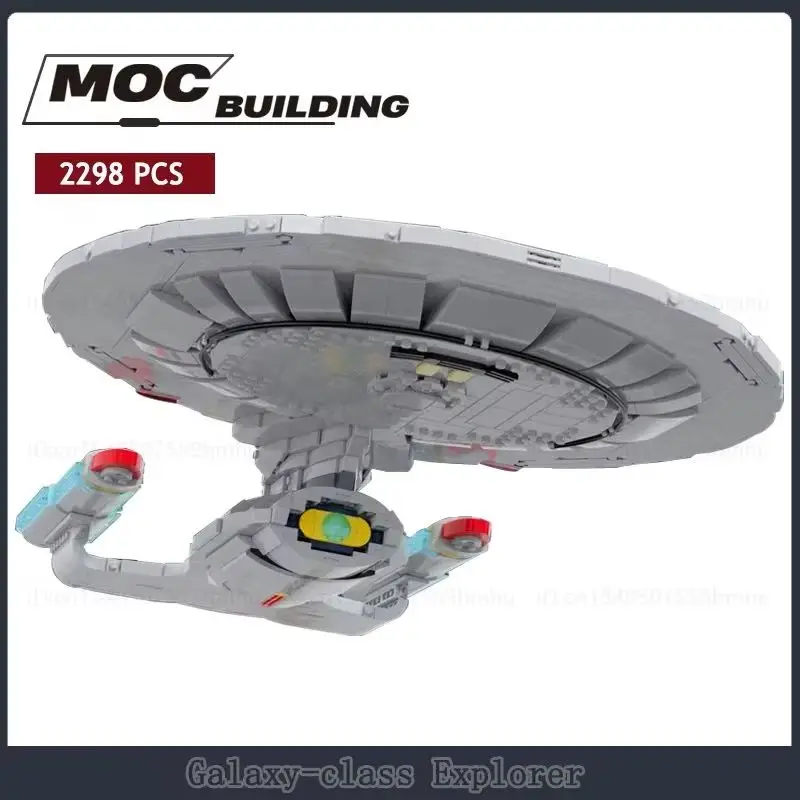 Creative Galaxy-class Explorer Moc Building Blocks Space Puzzle Technology Bricks Display Model Collection Toys Children Gifts