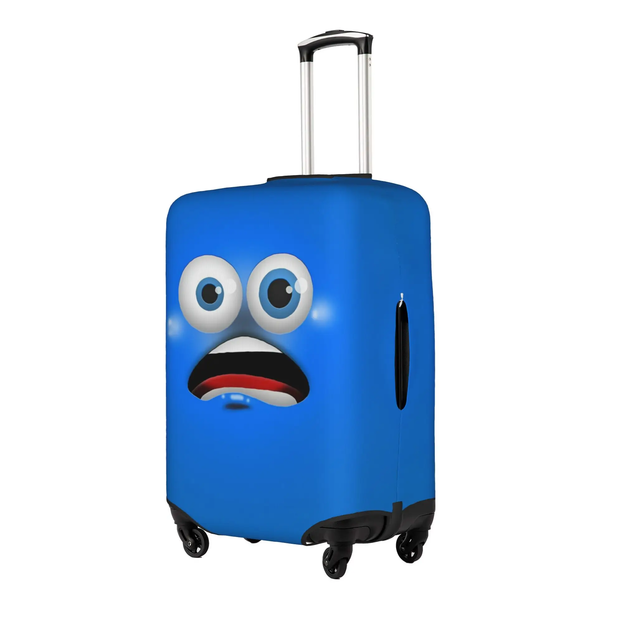 Custom Funny Face Luggage Cover Protector Fashion Cute Cartoon Travel Suitcase Covers for 18-32 Inch