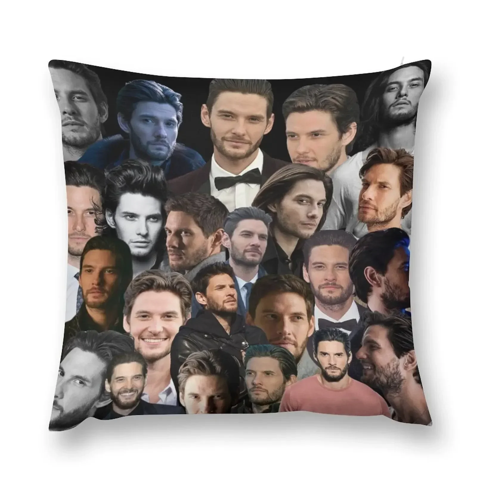 

ben barnes photo collage Throw Pillow autumn pillowcase Throw Pillow Pillowcases Bed Cushions anime girl pillow