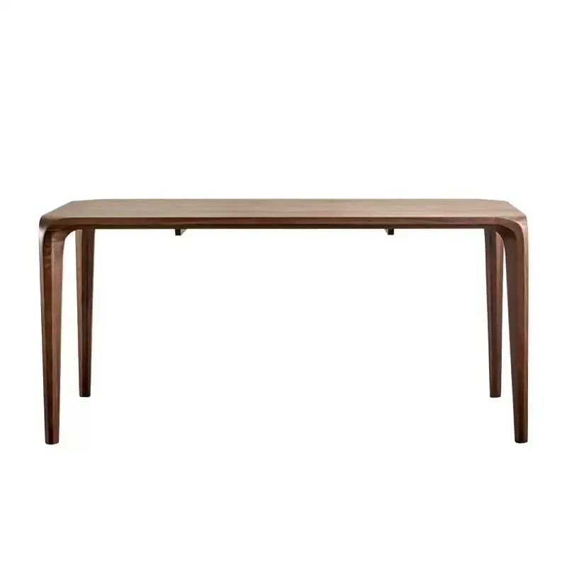 

North American black walnut tenon and mortise dining table, household rectangular tea table, modern simple all-solid wood desk