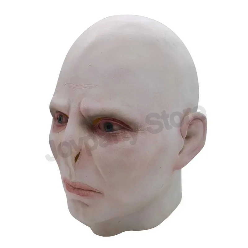 L2025l جديد فولدمورت لعب الأدوار قناع المدرسة السحرية توم مارفولو ريدل أغطية الرأس الرعب أصلع اللاتكس قناع هالوين قناع حفلة ماس