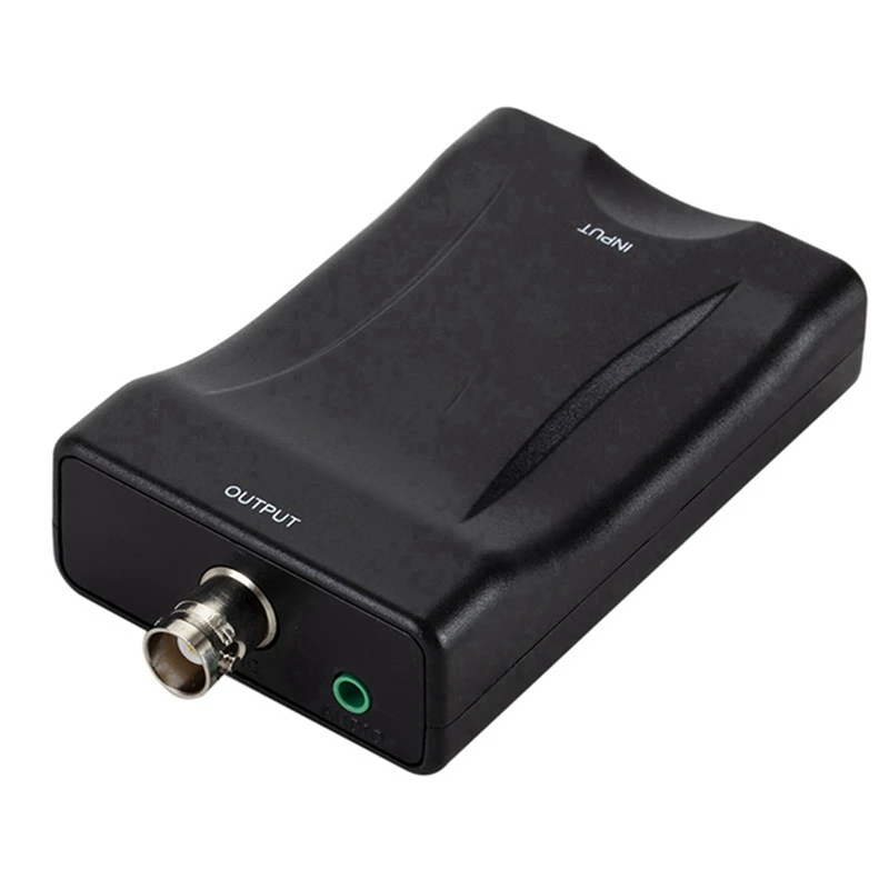 Adaptador convertidor de Audio y vídeo 5X a BNC, Compatible con PAL/NTSC con cable de alimentación USB