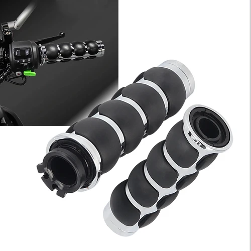 Imagen 2 del producto Empuñaduras de manillar de motocicleta, accesorio para Harle Cruiser, Chopper, Custom Suzuki Boulevard M109R Road Glide