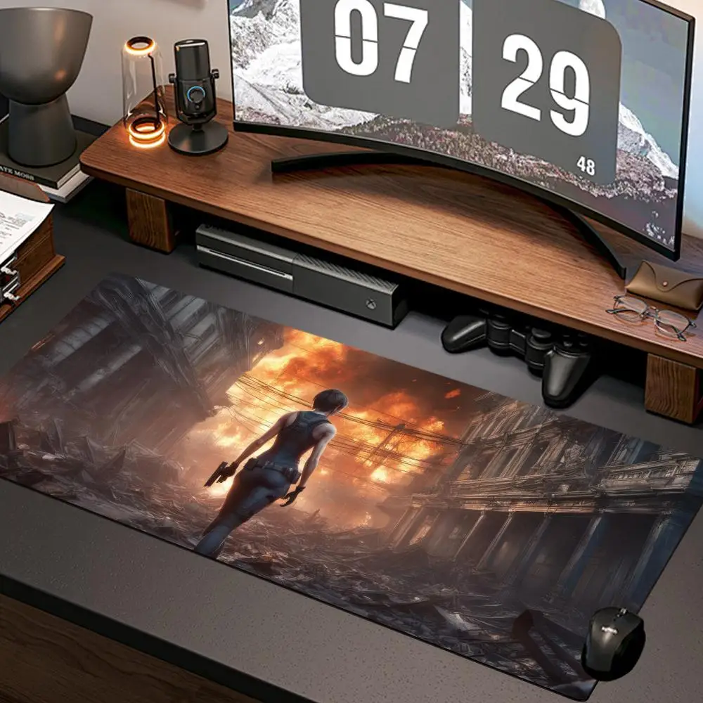 Game resident evil Mouse Pad New Computer Home Mousepad XXL Desk Mats Natural Rubber Office Anti Slip Gaming Accessories pad