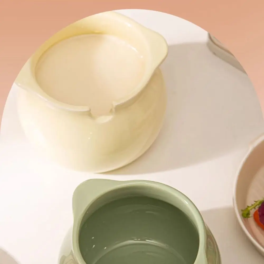High Temperature Resistant Ceramic Lard Jar Large Capacity Dustproof Ceramic Seasoning Bottle Reusable with Lid Spoon