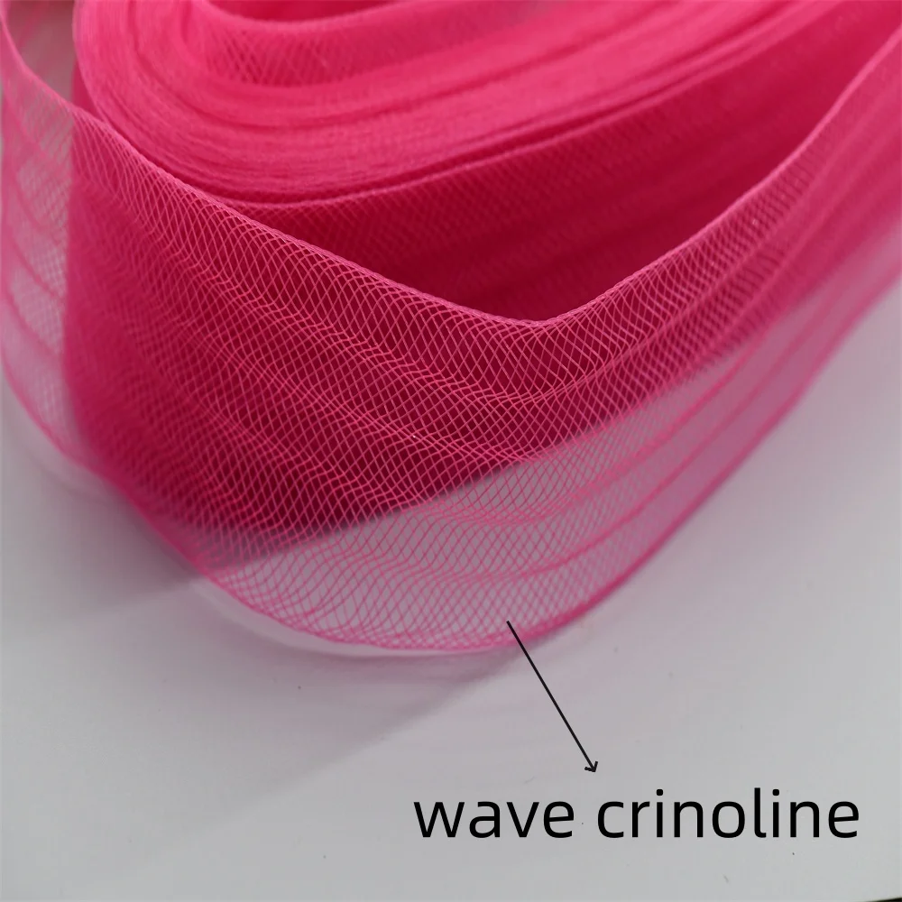25/50/100/200yard Fray Resistant Stiff Horsehair Crinoline Mesh Braid Polyester Ribbon For Wedding Dress Skirt Hem Fascinator Mi view 6