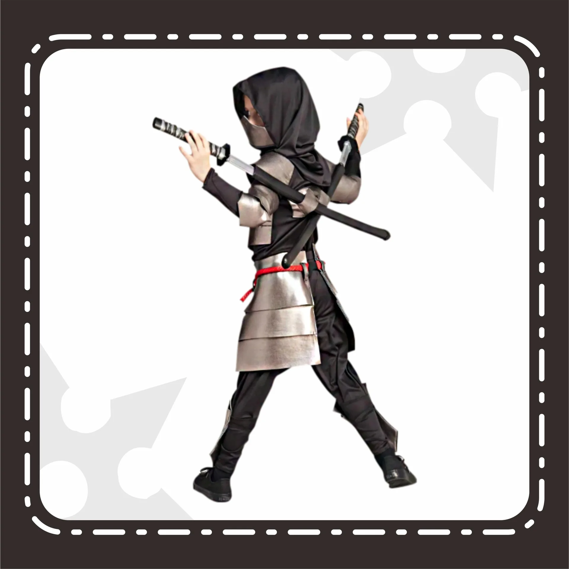 Bambini performance giapponese Ninja Cosplay night subterfuge vestiti costumi Halloween per ninja