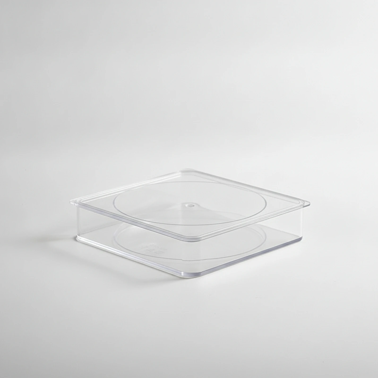 Tea Cake Storage Box Plastic Tea Cake Box with Lid Organizer Low-Profile Acrylic for Collectors, Countertop, Shelf