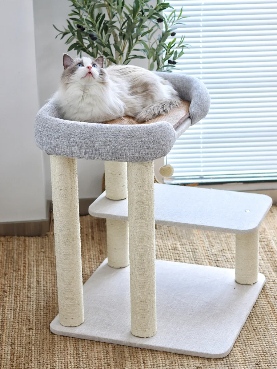 Big Bed Cat Tree Integrated Cat Climbing Frame Large Muppet Maine Coon Sisal Summer Mat