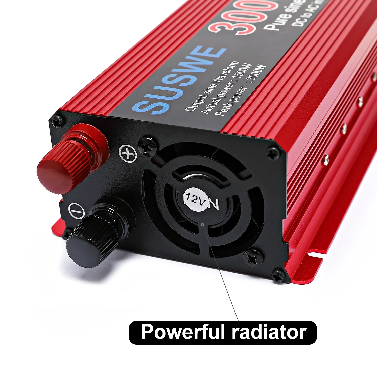 Imagem -04 - Inversor de Onda Senoidal Pura Conversor Portátil do Banco do Poder Transformador do Carro 12v 24v dc para 220v ac 1000w 2000w 3000w