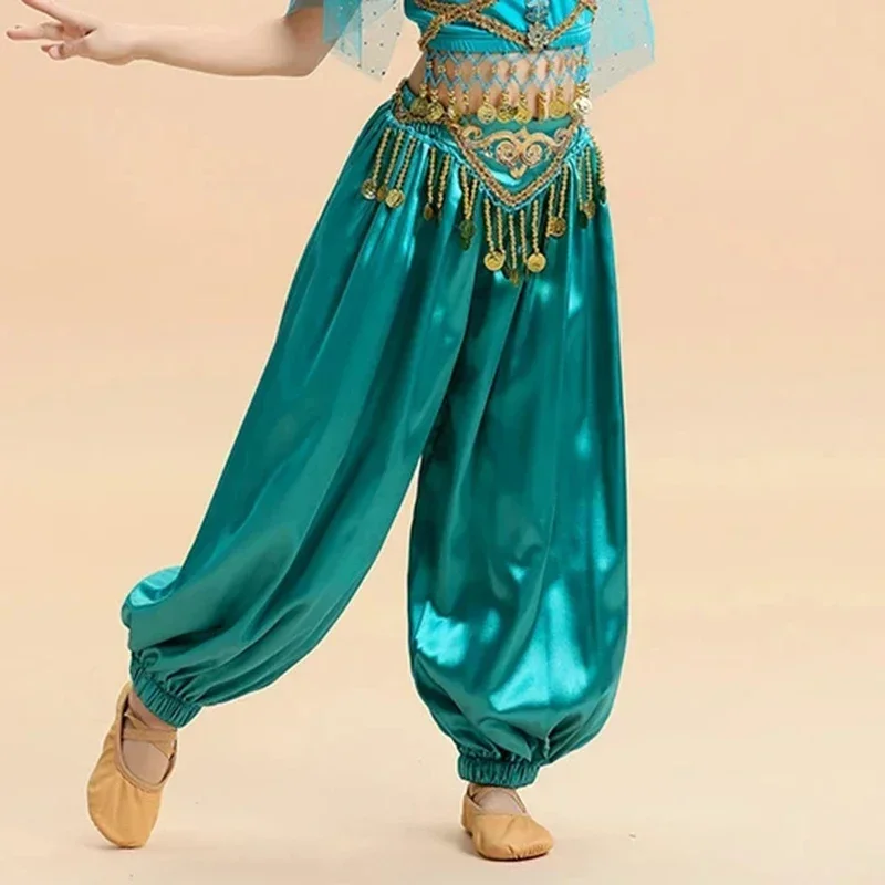 

Детский фестиваль, брюки арабской принцессы, Болливуд, косплей, нарядные брюки принцессы Жасмина