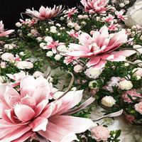 Artificial Large Foam Fake Flower Simulation Giant Magnolia Flower Head Wedding Background Design Mall Window Display