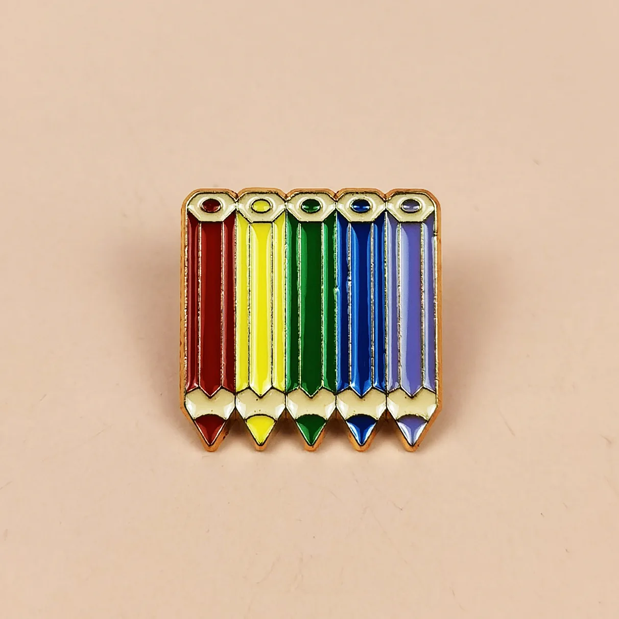 الكرتون قلم رصاص ملون بروش قطرة الزيت سبيكة جديدة متعددة الاستخدامات لطيف الإبداعية على ظهره شارة الملابس والاكسسوارات هدية #3